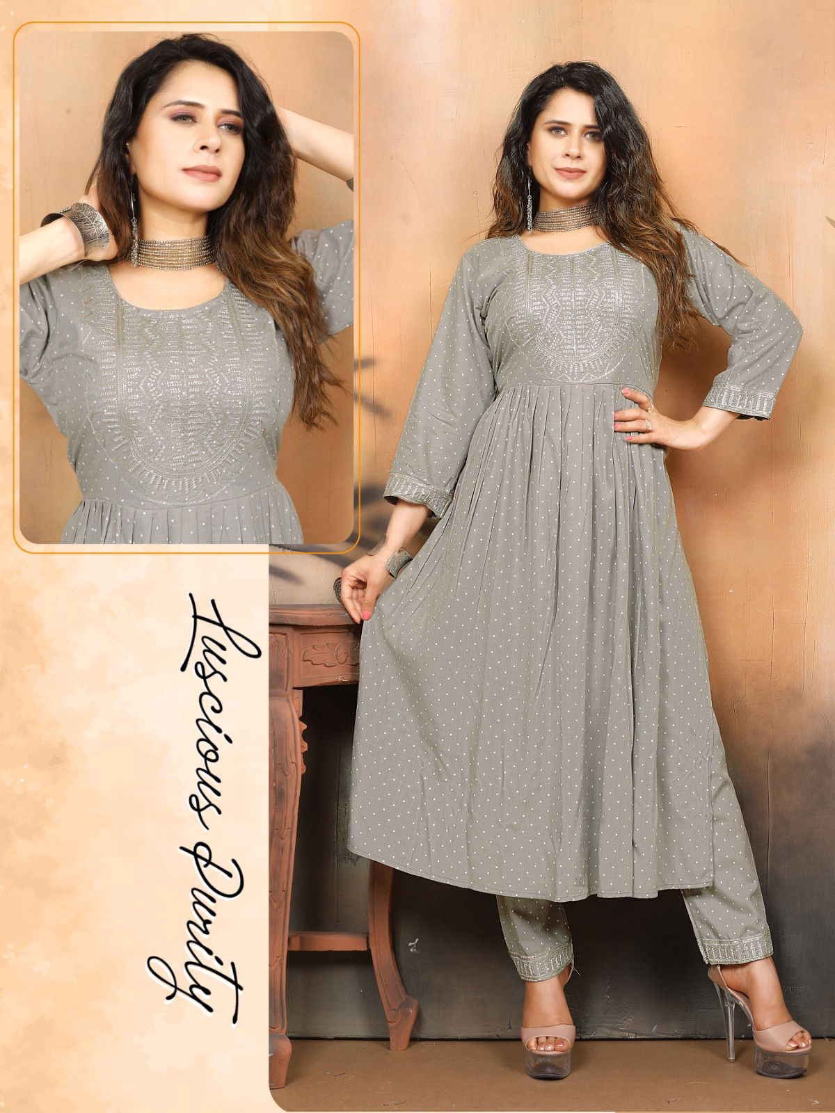 Fashion Begins Janwi Printed Kurti With Bottom Catalog
